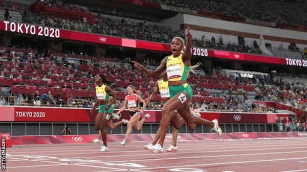 Thompson-Herah's compatriot Usain Bolt is the only other athlete to defend an Olympic sprint double