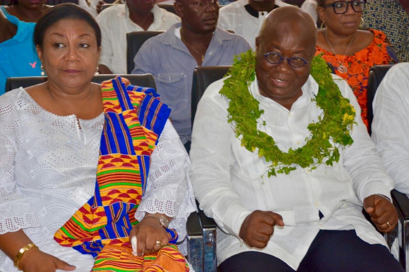 Nana Akufo-Addo with his wife, Rebecca Akufo-Addo.