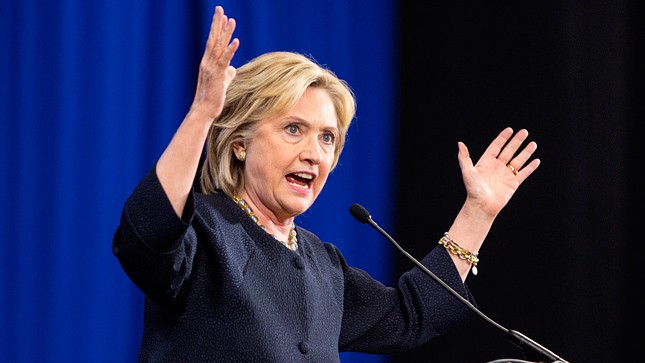 US Democratic presidential nominee Hillary Clinton