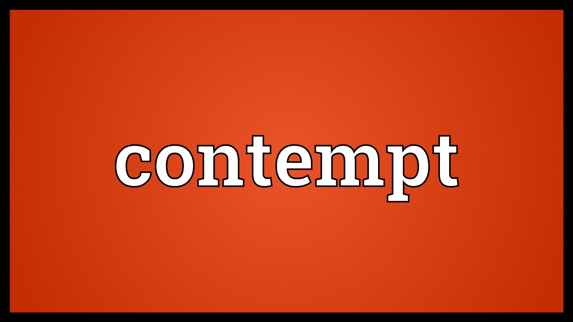 contempt