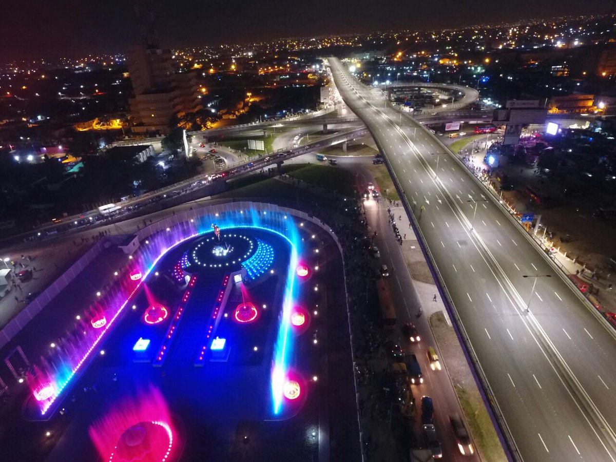 New Kwame Nkrumah Circle Fountain