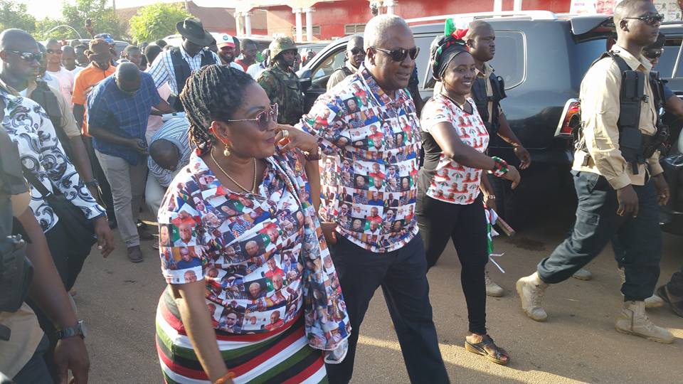 President Mahama with Lordina