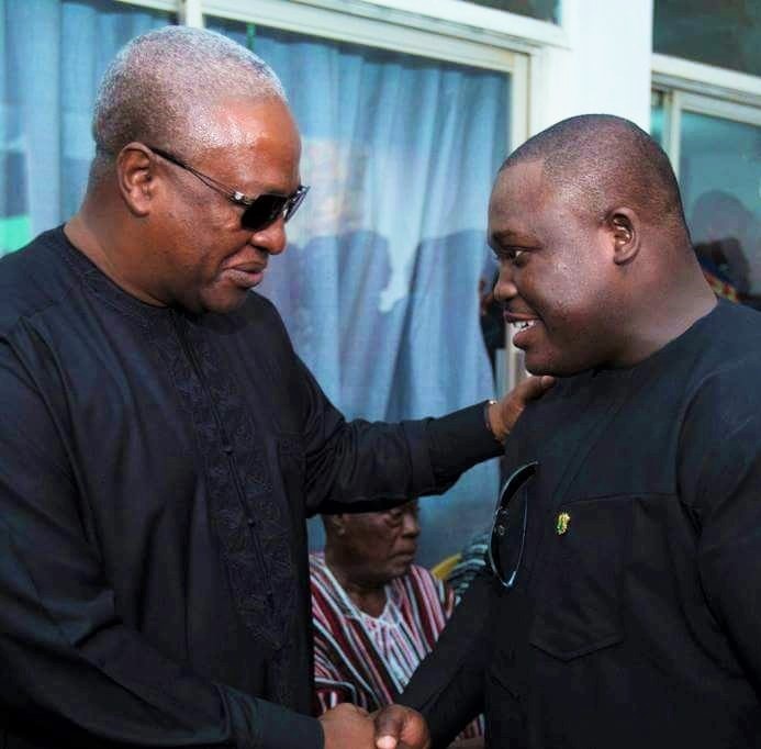 President Mahama with Sam George