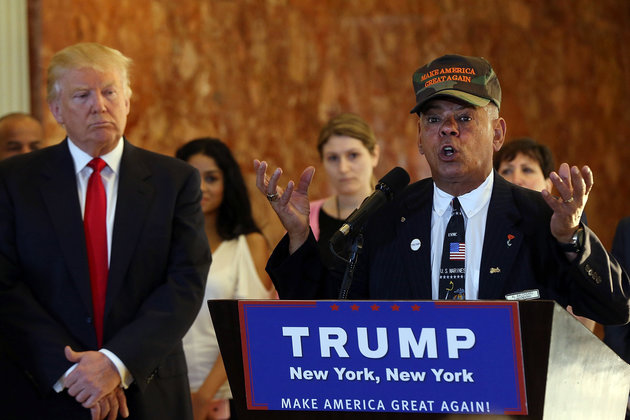 Former Marine Al Baldasaro with Trump