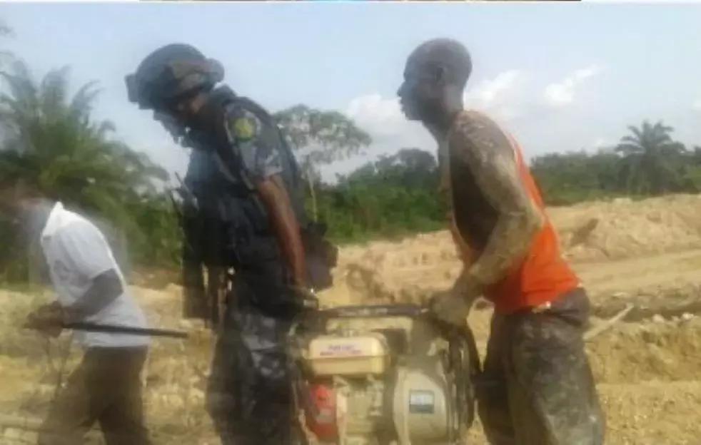 Illegal mining