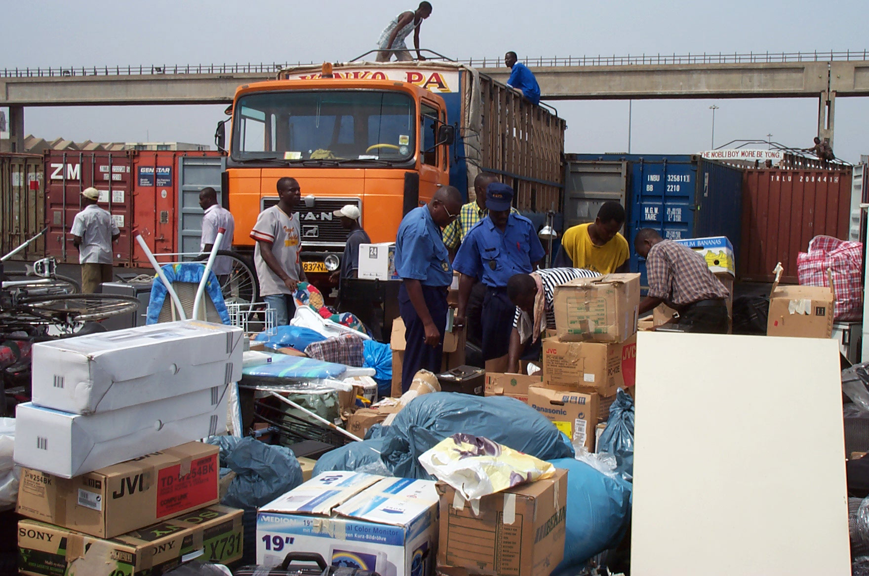 Physical Inspection of goods at a Port in Ghana