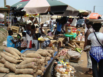 some consumer good at a Ghana market 
