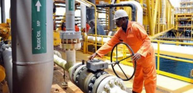 Oil rig in Ghana