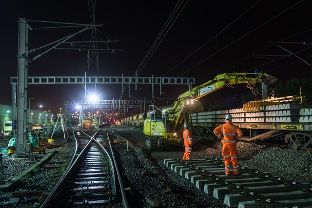 A railway development site