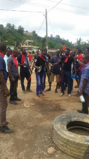 Galamsey operators pour libation and invoke curses