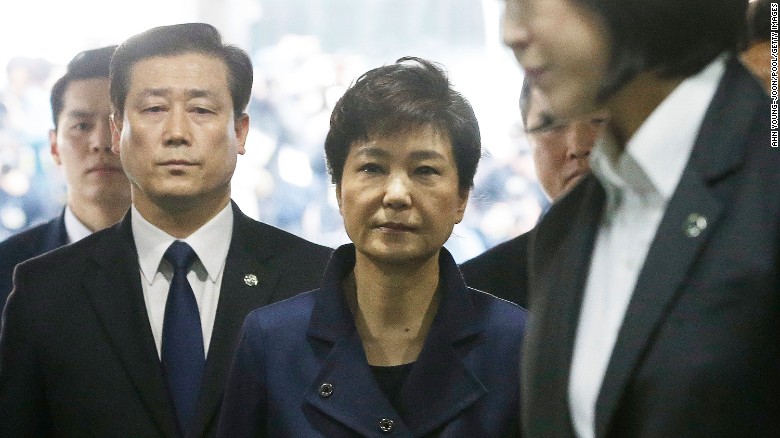 Ousted South Korean President Park Geun-hye 