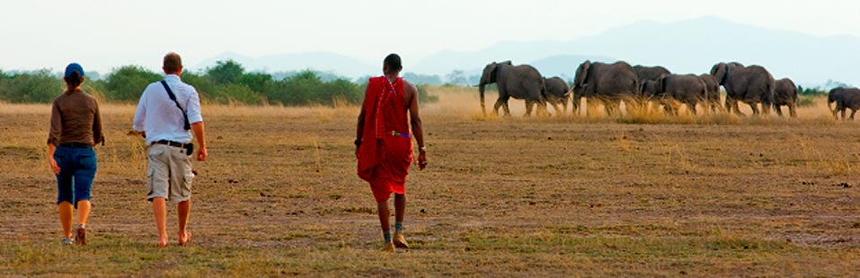 International tourist in Kenya