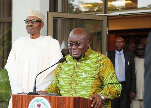 President Akufo Addo addressing the Press 