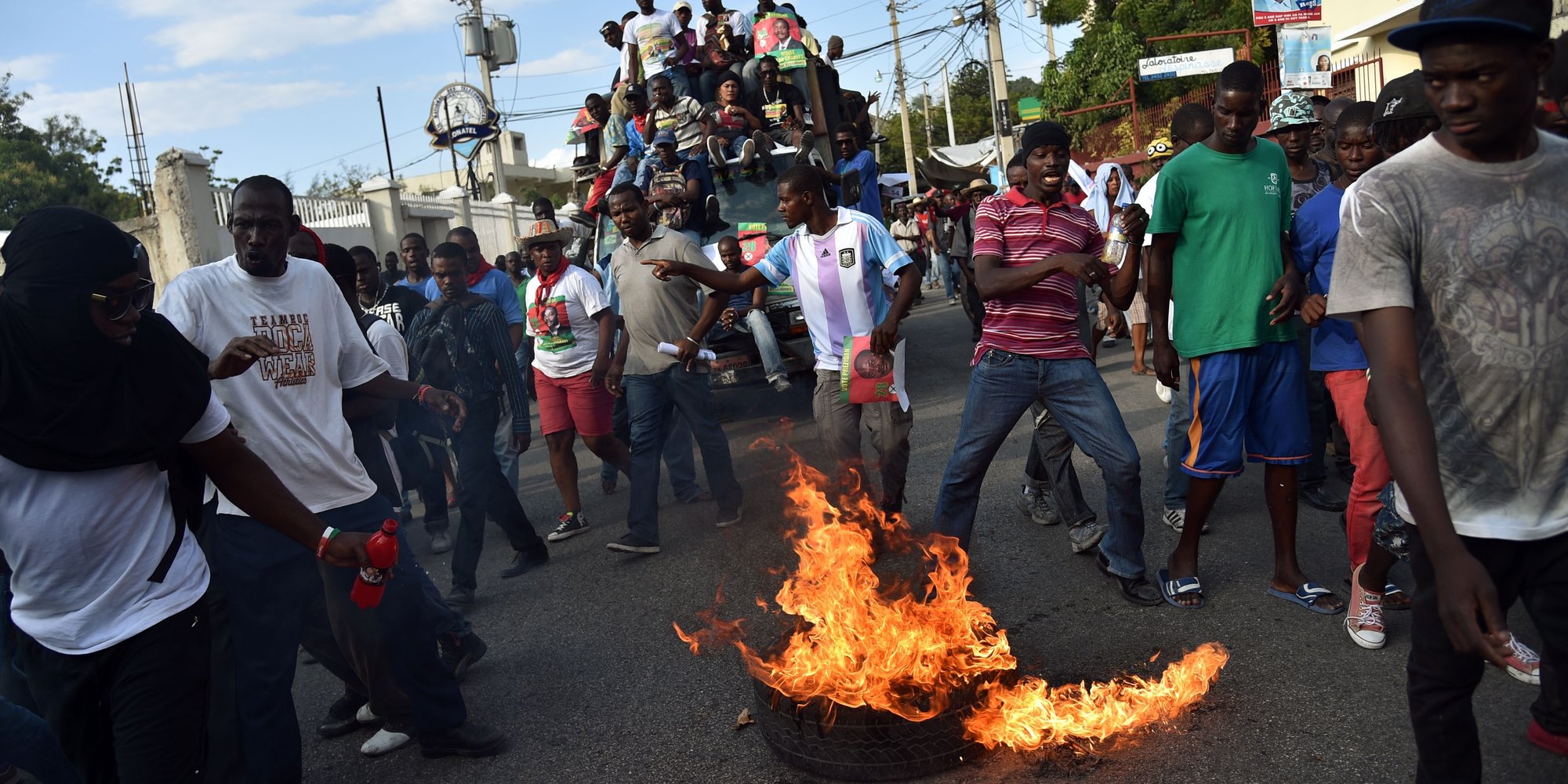 Violent protests over taxes in Haiti