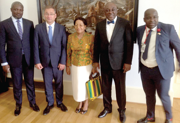 Ghana's delegation with Czech government officials