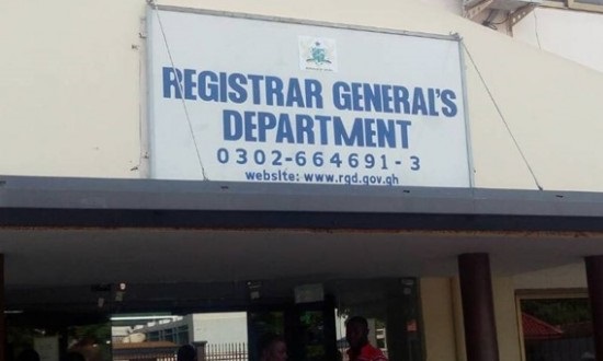 Registrar General Dept