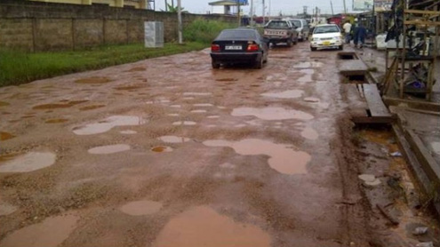 Untarred roads in Ghana