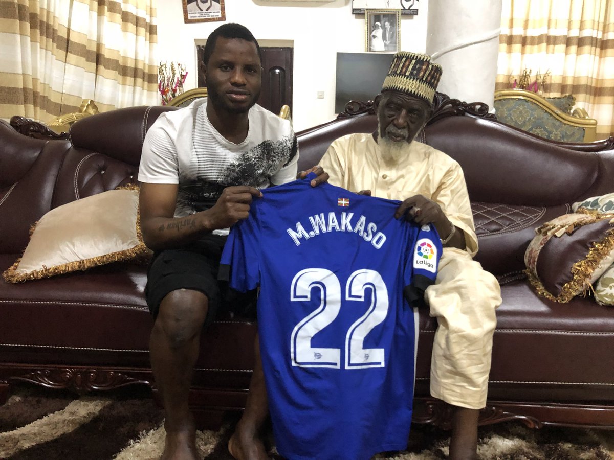 Mubarak Wakaso and National Chief Imam Sheikh Dr. Osman Nuhu Sharubutu