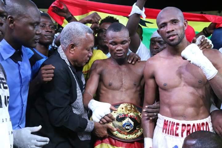 Micheal Mokoena (right) vows not to fight in Ghana again