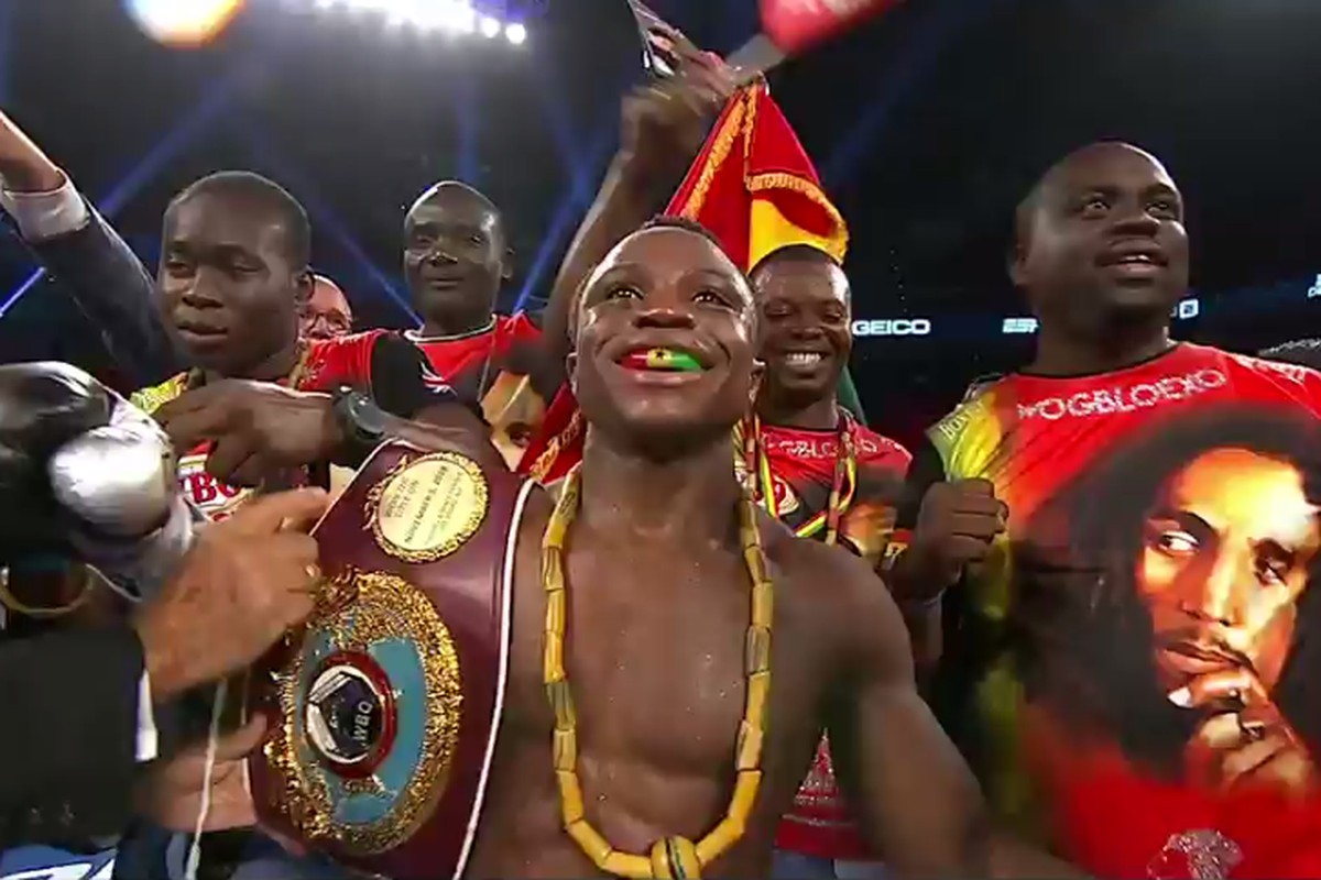 Isaac Dogboe, the new WBO Super Bantamweight/Junior Featherweight titleholder