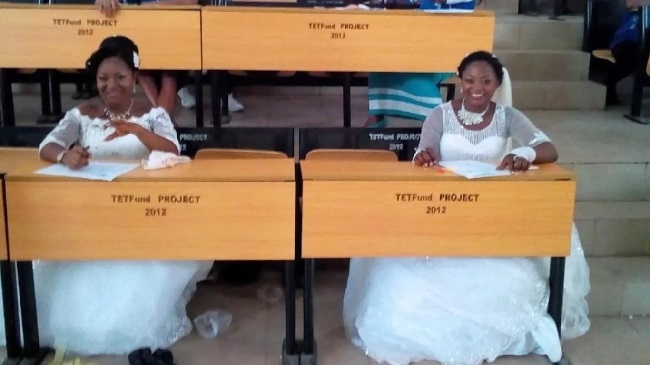 Brides_abandon_wedding_receptions_for_exams