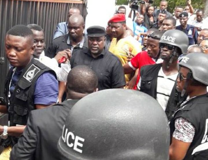 Flash Back: Koku Anyidoho being escorted by the police at the CID 