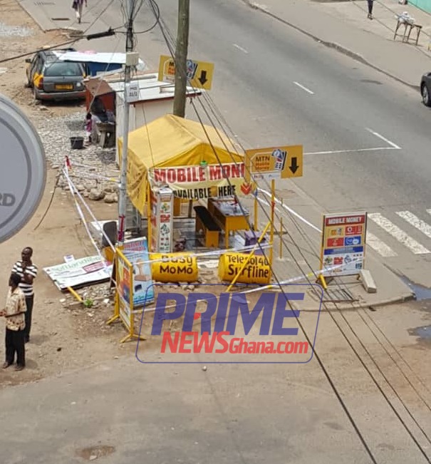 Scene where robbers shot dead mobile money vendor cordoned off