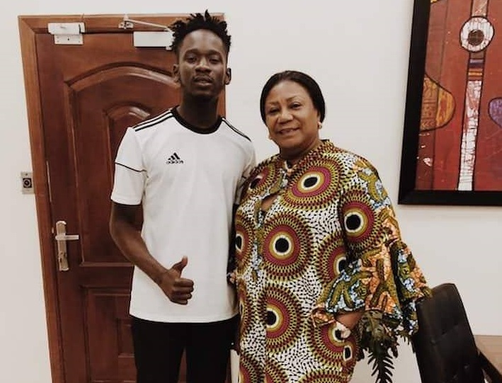 Mr Eazi meets Ghana's first lady, Rebecca Akufo-Addo