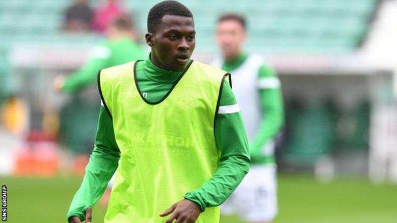 Agyepong was on the bench for Hibs last Sunday but is yet to feature