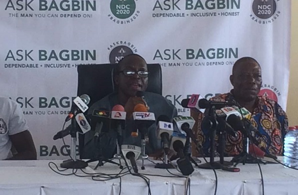 Alban Bagbin adressing the Press
