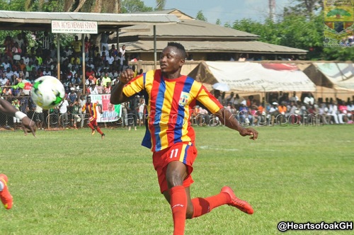 Hearts striker Joseph Esso 