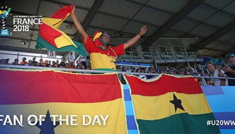 Abraham Boakye has been named the fan of the day in the Black Princesses defeat to France