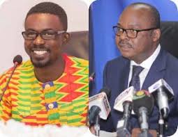Nana Appiah Mensah, CEO of Menzgold [Left], Dr. Ernest Addison, Governor of the Bank of Ghana [Right]