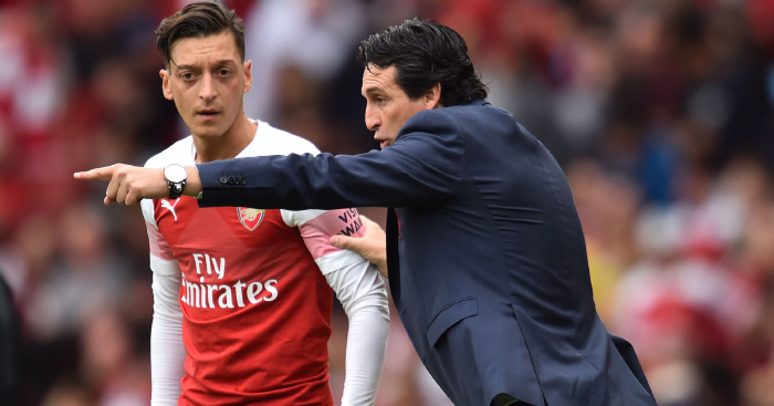 Unai Emery warns Mesut Ozil 'every player' must defend for Arsenal