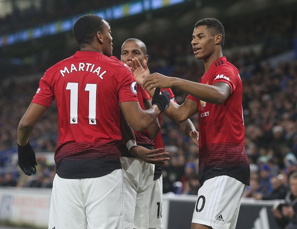 Man Utd thrash Cardiff in Solskjaer's first game as manager