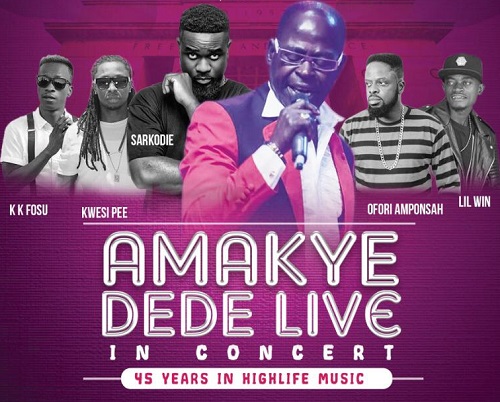 Amakye Dede Marks 45 years of his career with Concert in Kumasi Tonight