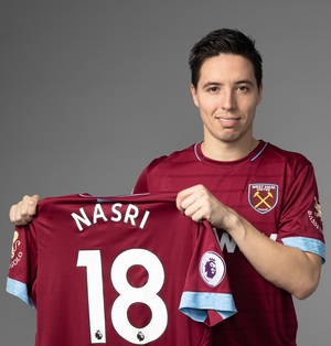 West Ham confirm signing of Samir Nasri on short-term deal