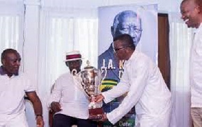 J. A Kufuor trophy outdoored at 80th birthday celebration