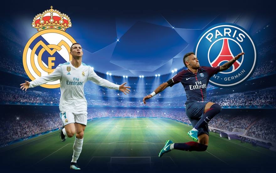 Real Madrid and Paris Saint-Germain 