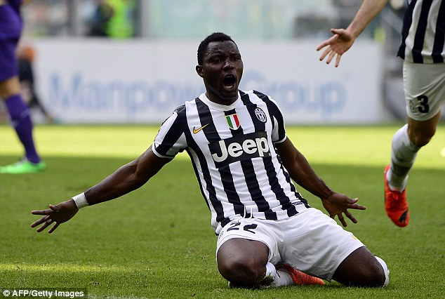 Inter Milan are ready to offer Kwadwo Asamoah a three-year contract