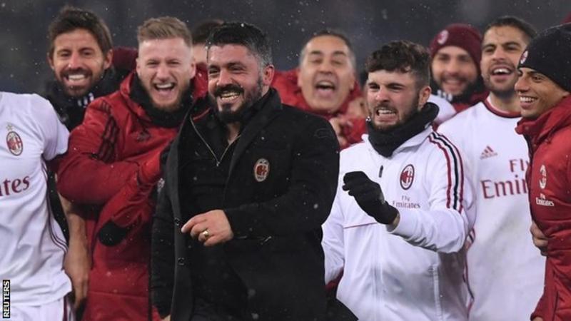 Milan boss Gennaro Gattuso has a chance to win his first major trophy as a manager