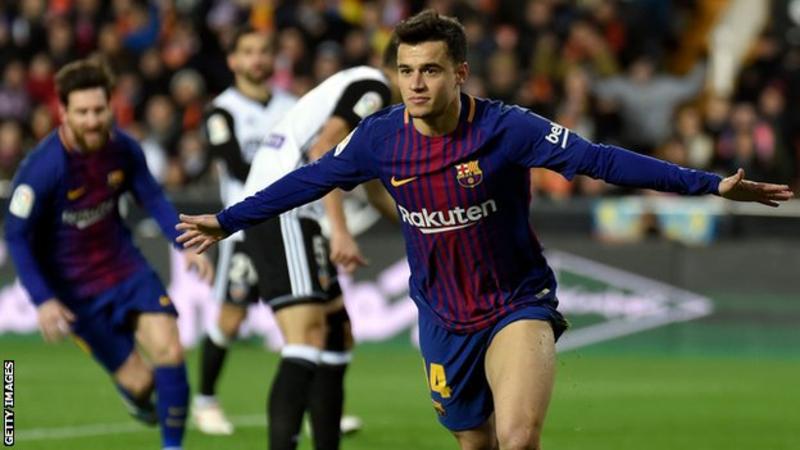 Coutinho has started only once for Barca since moving from Liverpool in January