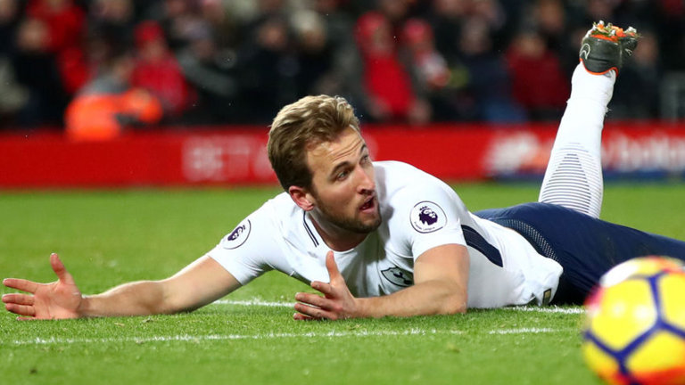 Harry Kane won a controversial penalty in 2-2 draw with at Anfield 
