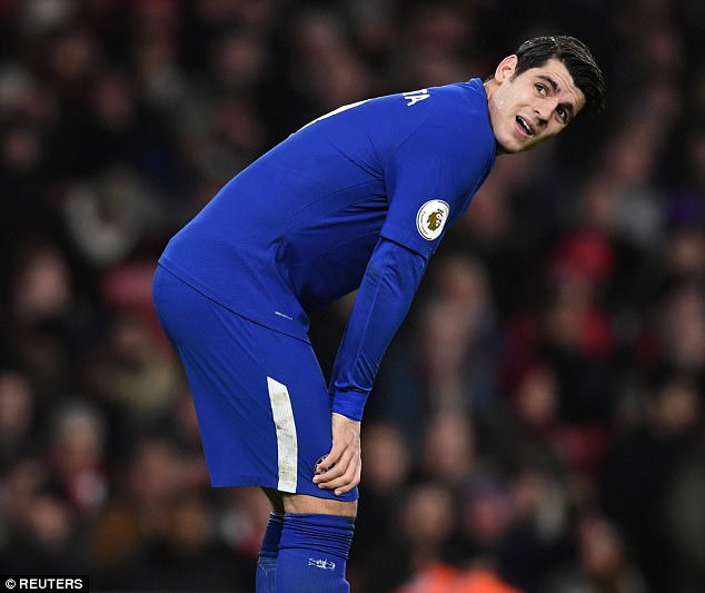 The striker missed a number of guilt-edge chances during Chelsea's draw against Arsenal