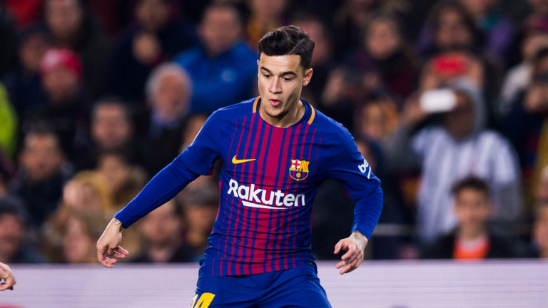Philippe Coutinho made his debut for Barcelona