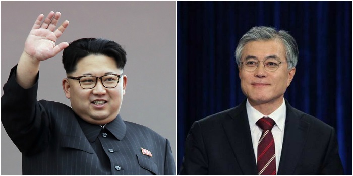 north_korea_Kim_and_South_korea_Moon