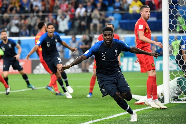 France beat Belgium 1-0 in Russia 2018