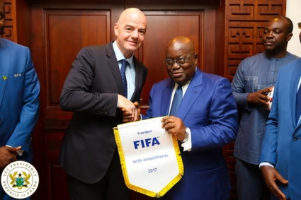 President Akufo-Addo and Gianni Infantino