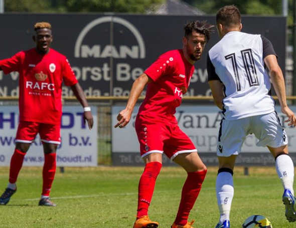 Daniel Opare scored on his debut for Royal Antwerp