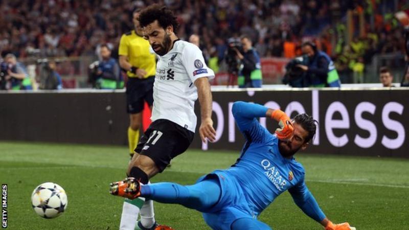 Alisson was keeper in both legs as Roma lost 7-6 on aggregate to Liverpool in the semi-finals of the Champions League last season